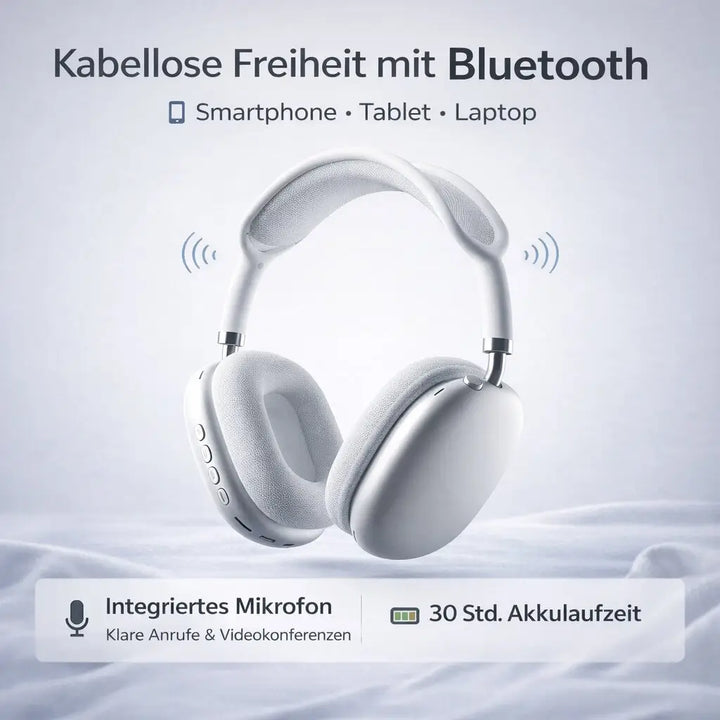 Over-ear-hörlurar med brusreducering och Bluetooth (ANC)
