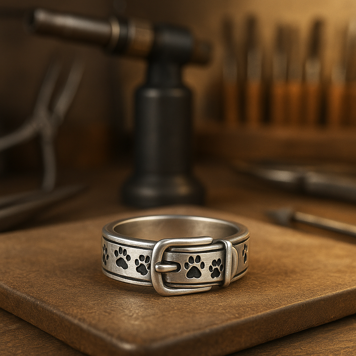 Söt och Stilren Hundinspirerad Halsband Ring