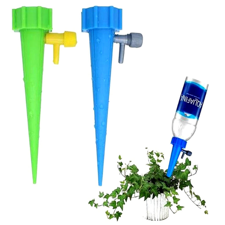 Automatiske vanningspiker for planter (12-pakning) – Justerbar strømning for hagen
