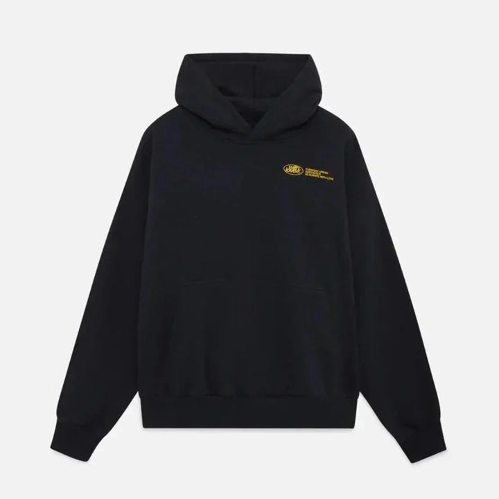 Varm höstmysig hoodie med ryggtryck – Love