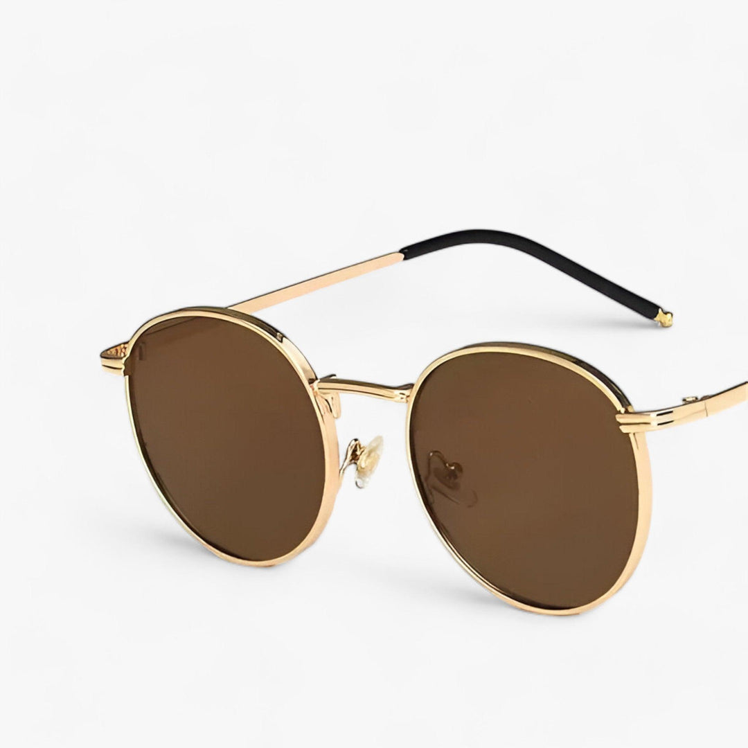 Unisex designsolglasögon med runda glas – Nova