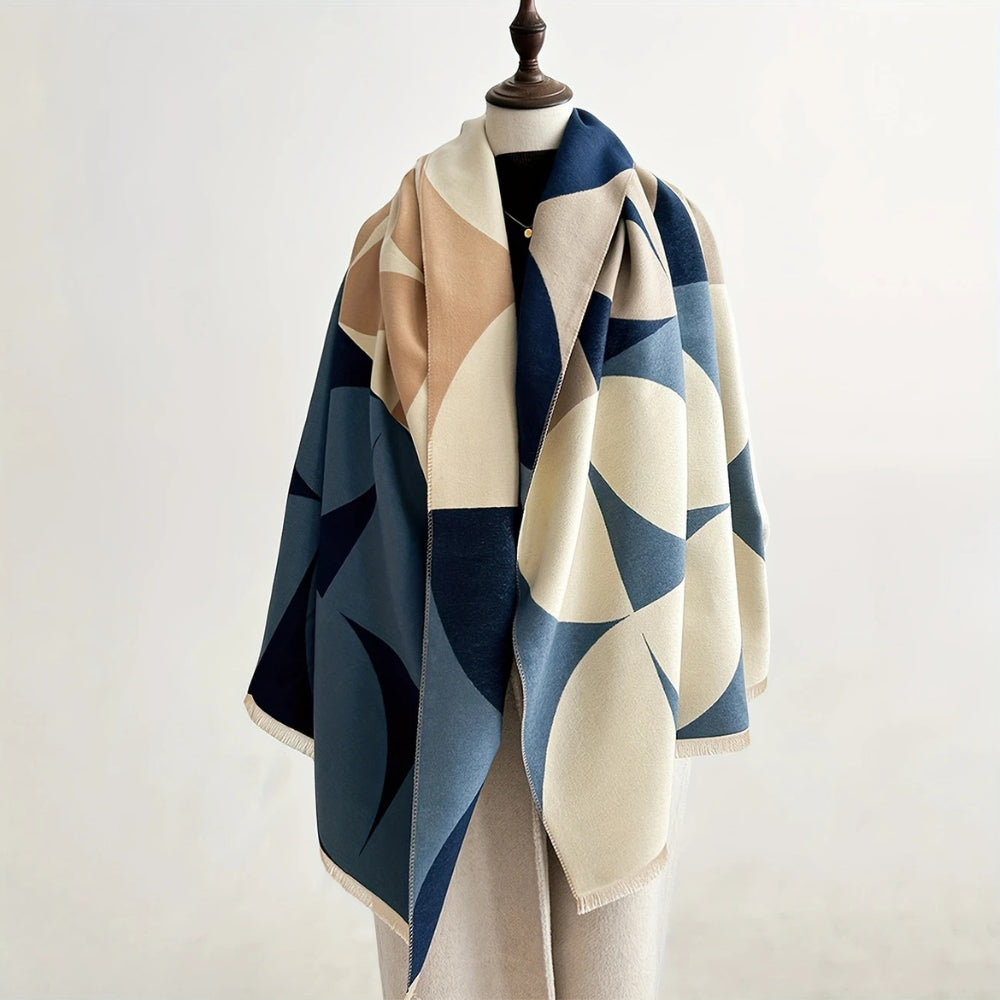 Vändbar Poncho Scarf