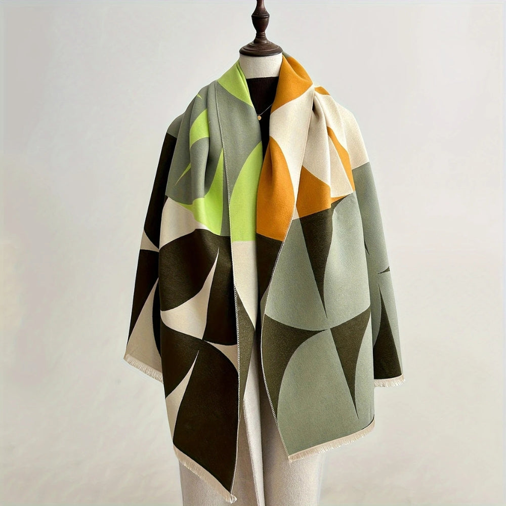 Vändbar Poncho Scarf
