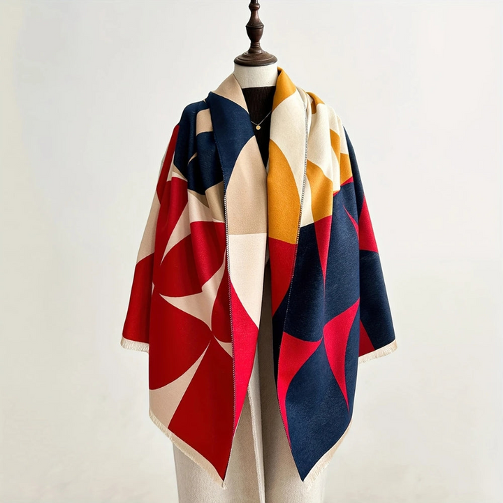 Vändbar Poncho Scarf