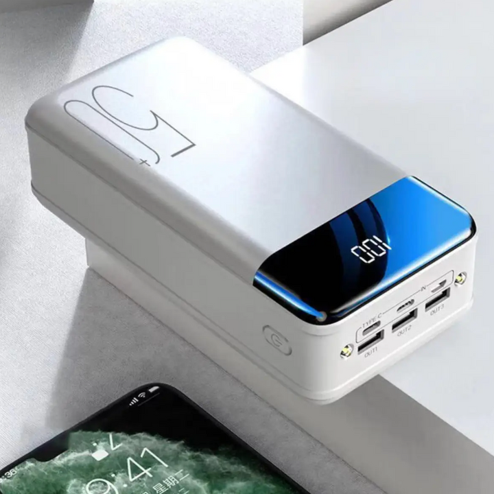 Powerbank 50 000 mAh med ultrahög kapacitet
