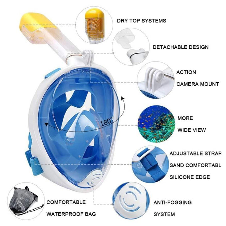 Snorkelmask i Pro-kvalitet