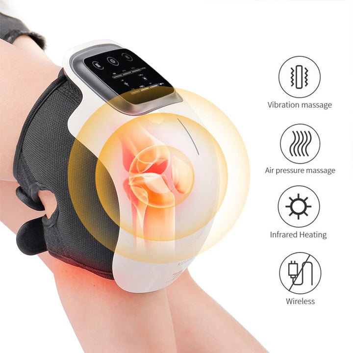 Knæ-massager med varmeterapi