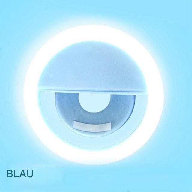 Bärbar ringlampa för selfies – GlowSnap