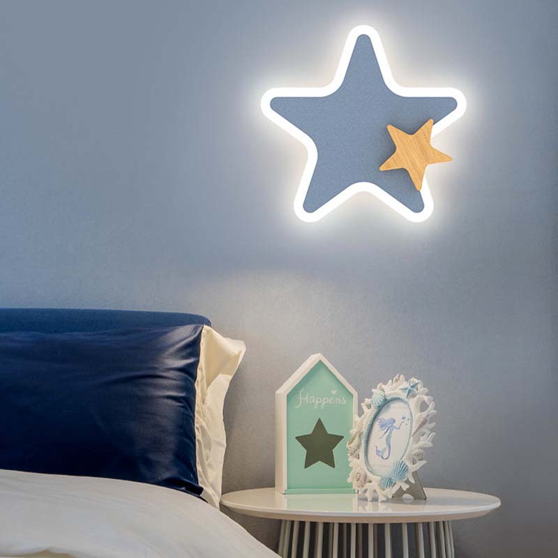 StellaNova nattlampa för barn | Nordisk LED-väggdekoration för en drömlik miljö