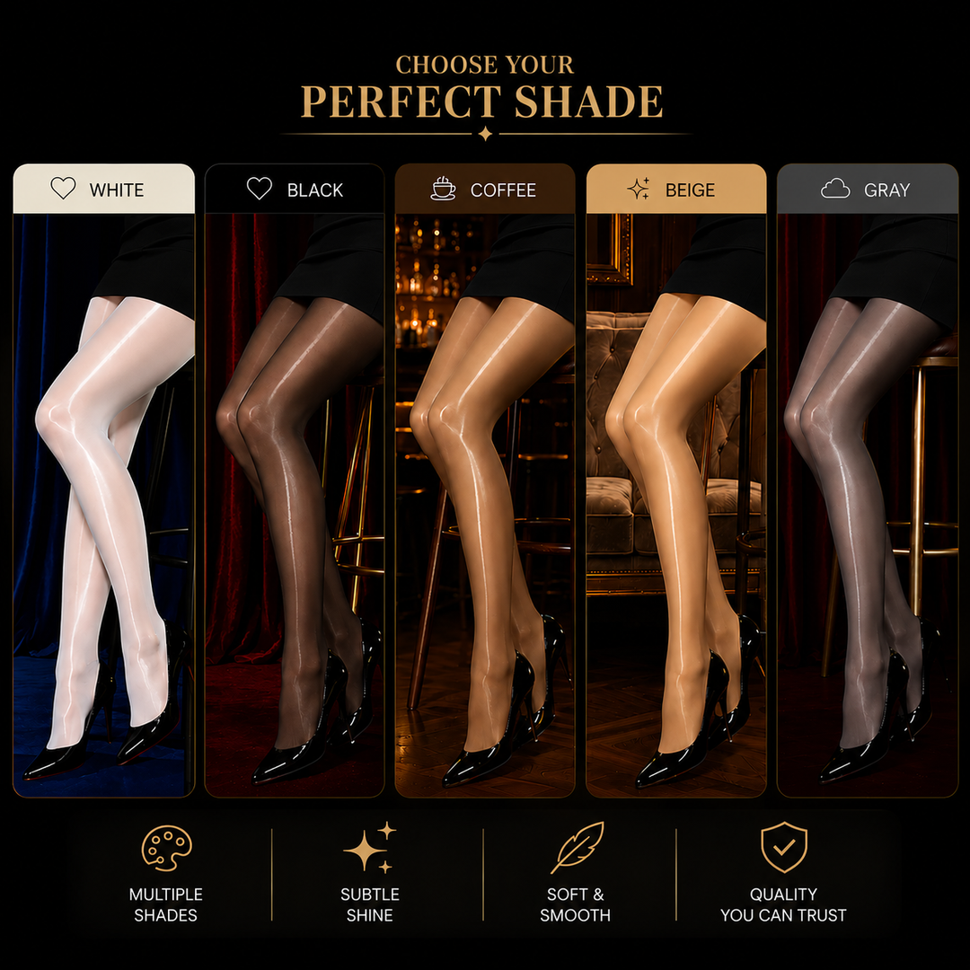 Figurformande Gloss-leggings – eleganta, med skimrande glans för strålande ben.