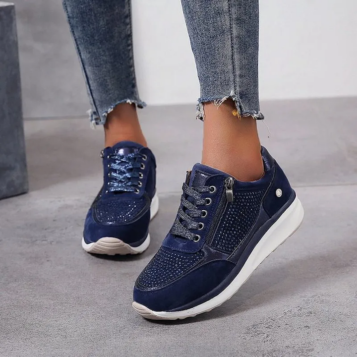 Ortopediska sneakers för dam - Vita