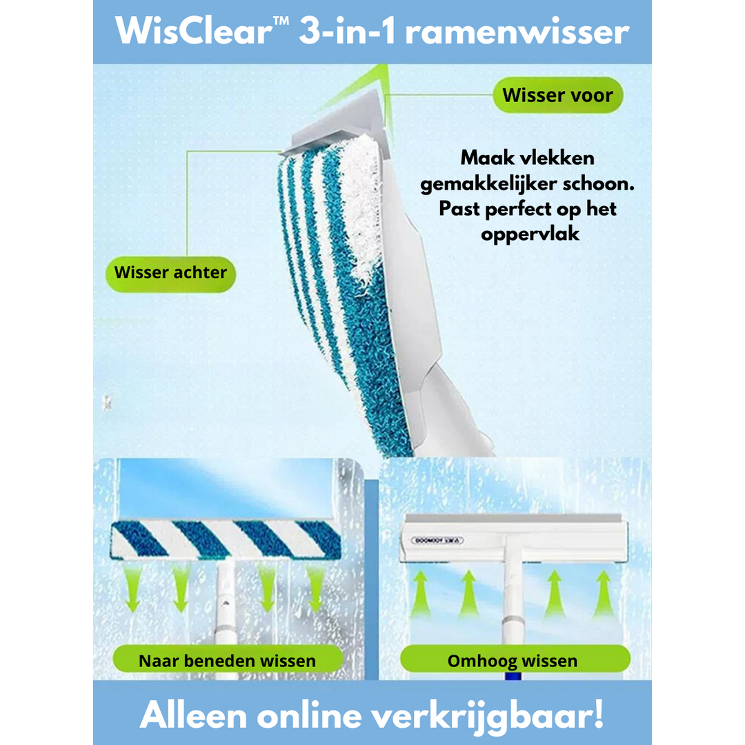 Funktionell 3-i-1 fönsterskrapa - ClearView