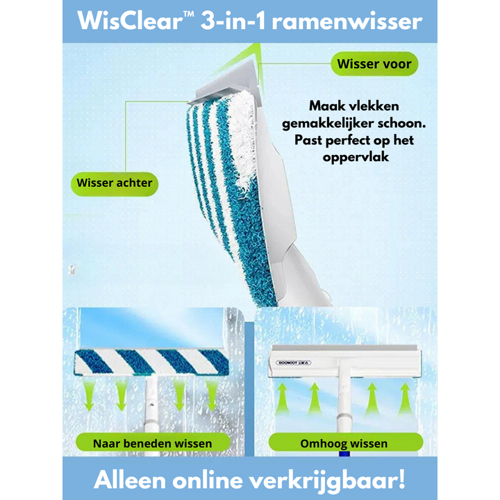 Funktionell 3-i-1 fönsterskrapa - ClearView