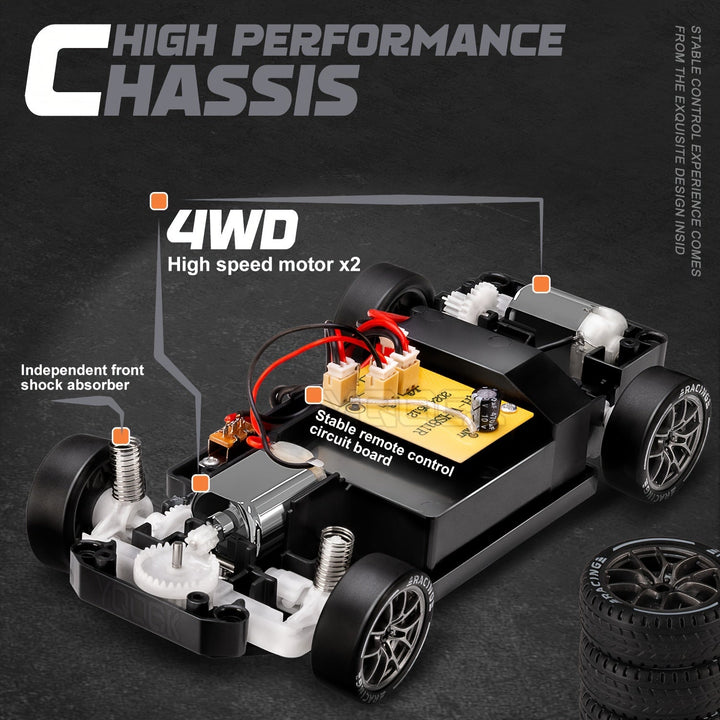 Ultimate Drift Racer 1:24 – radiostyrd bil med upplysta hjul