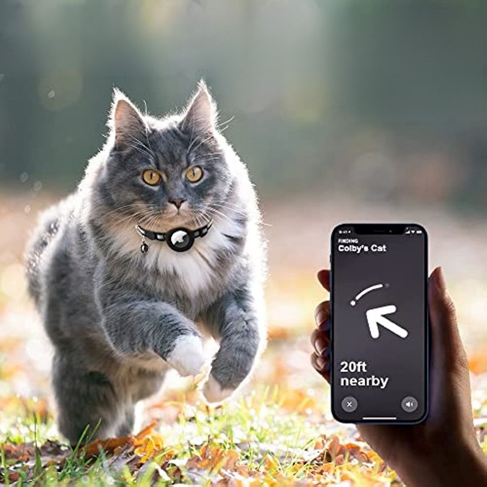 GPS-halsband för katter med reflekterande design