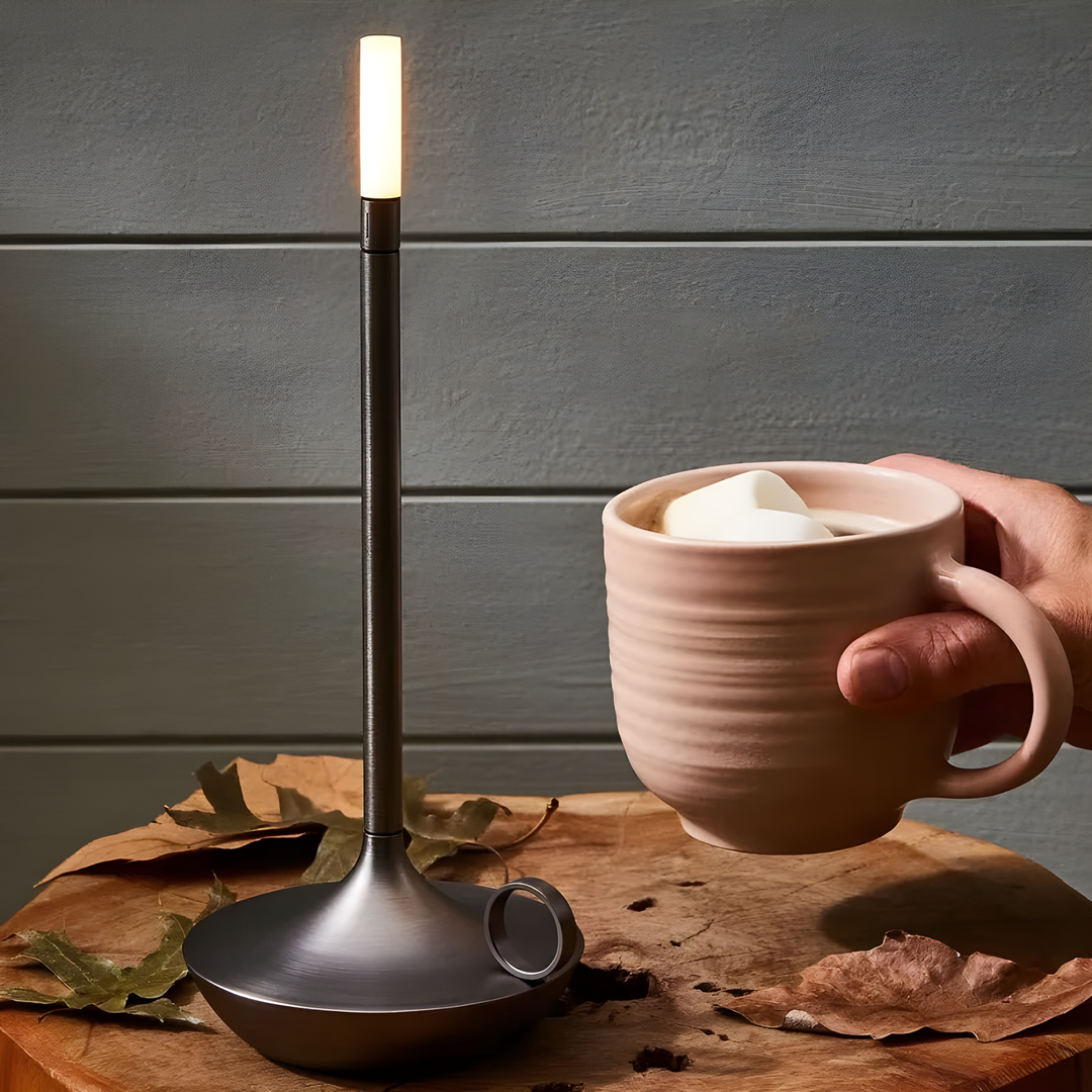 Modern LED-lampa GlareEssence | Uppladdningsbar dimbar belysning för mysiga och trendiga miljöer