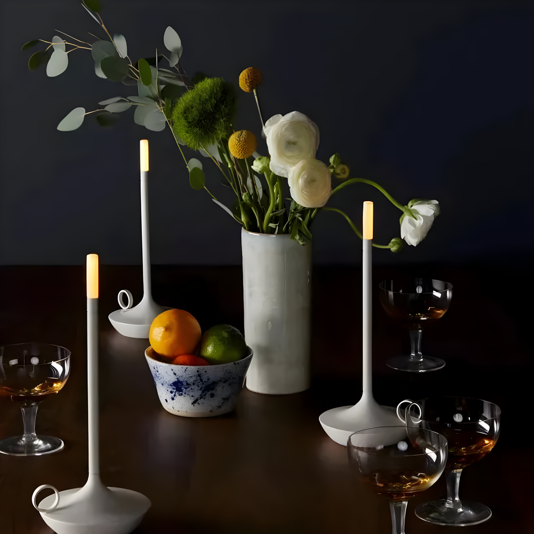 Modern LED-lampa GlareEssence | Uppladdningsbar dimbar belysning för mysiga och trendiga miljöer