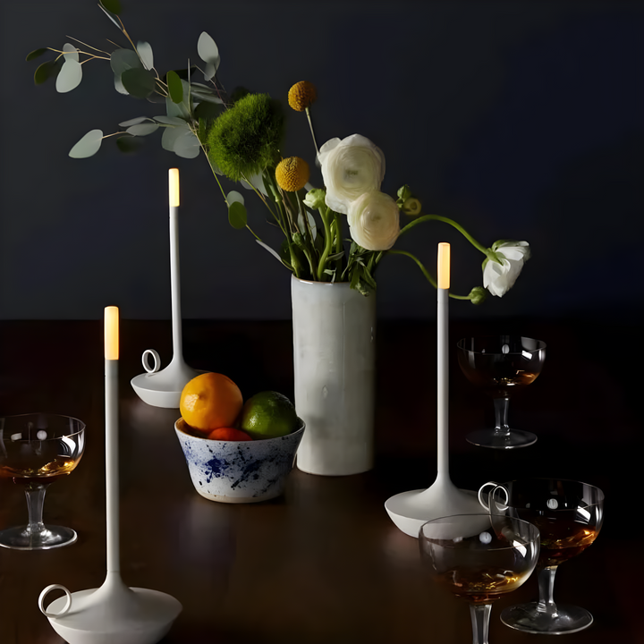 Modern LED-lampa GlareEssence | Uppladdningsbar dimbar belysning för mysiga och trendiga miljöer