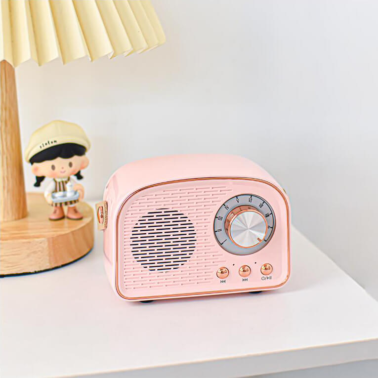 Sandsberg Retro Radio Bluetooth-högtalare | Sladdlös | Portabel | Elegant ljud för hemmet och på resande fot