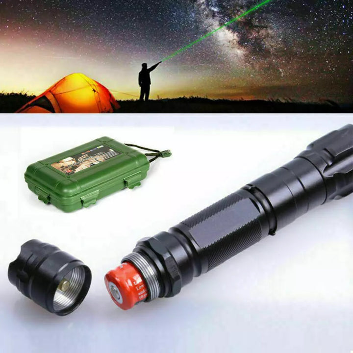Laddningsbar grön laserpekare med lång räckvidd och hög precision