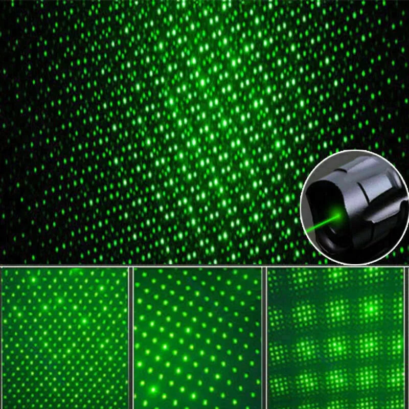 Laddningsbar grön laserpekare med lång räckvidd och hög precision