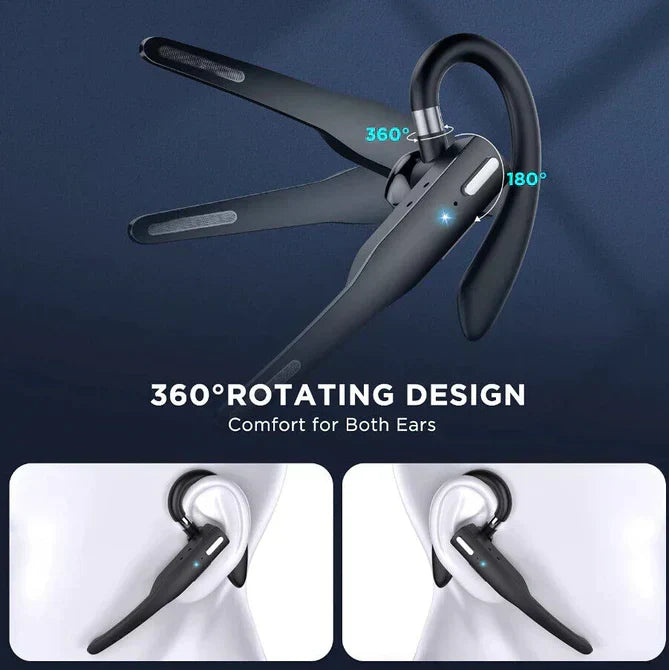 Trucker Dual Mic Bluetooth 5.1 trådlöst headset med brusreducering