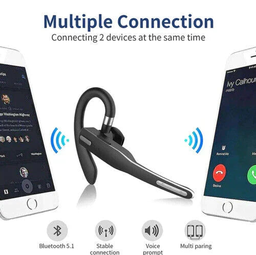 Trucker Dual Mic Bluetooth 5.1 trådlöst headset med brusreducering