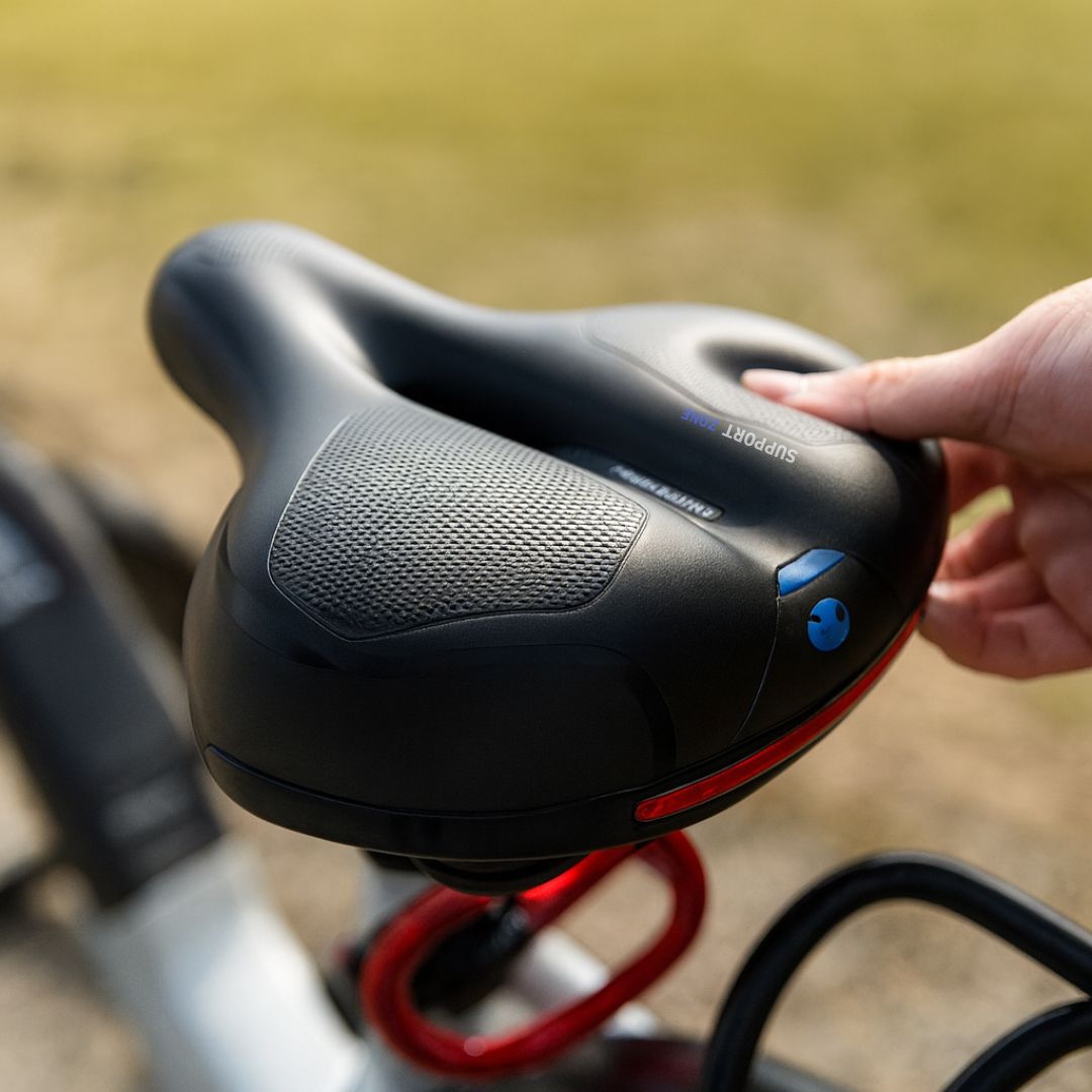 Cykelsadel för herr & dam | Bekväm sadel med fjädring | SellaPro