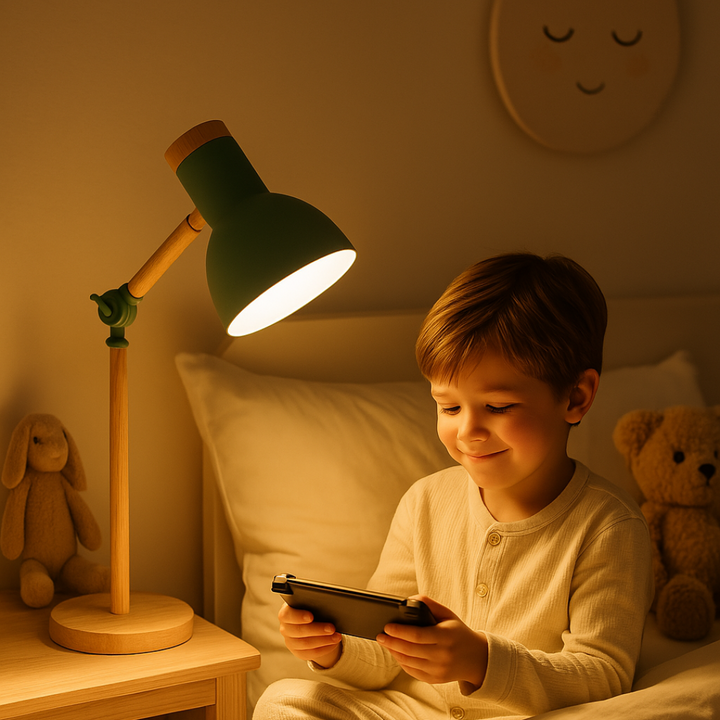 Skandinavisk bordslampa i trä | Minimalistisk design