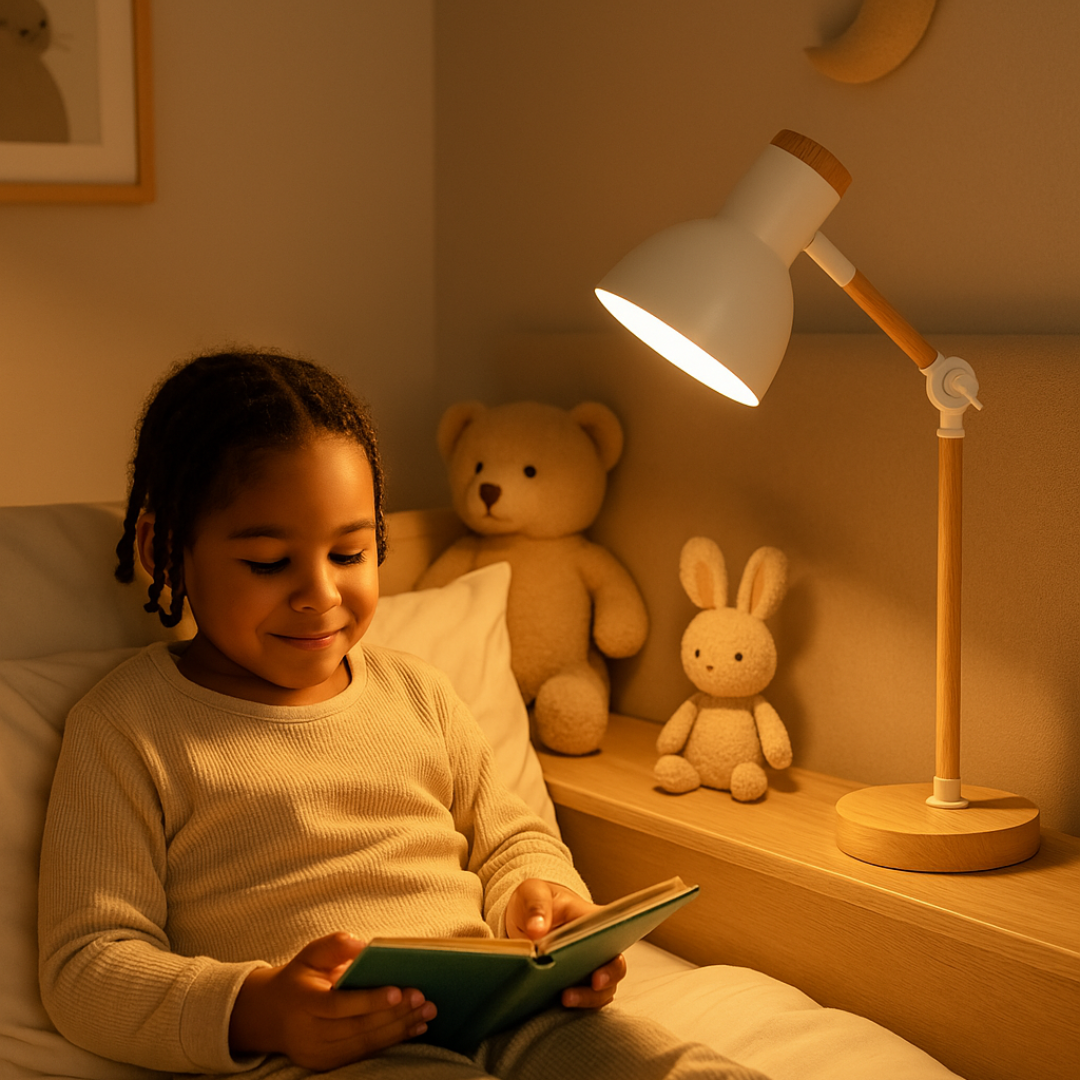 Skandinavisk bordslampa i trä | Minimalistisk design