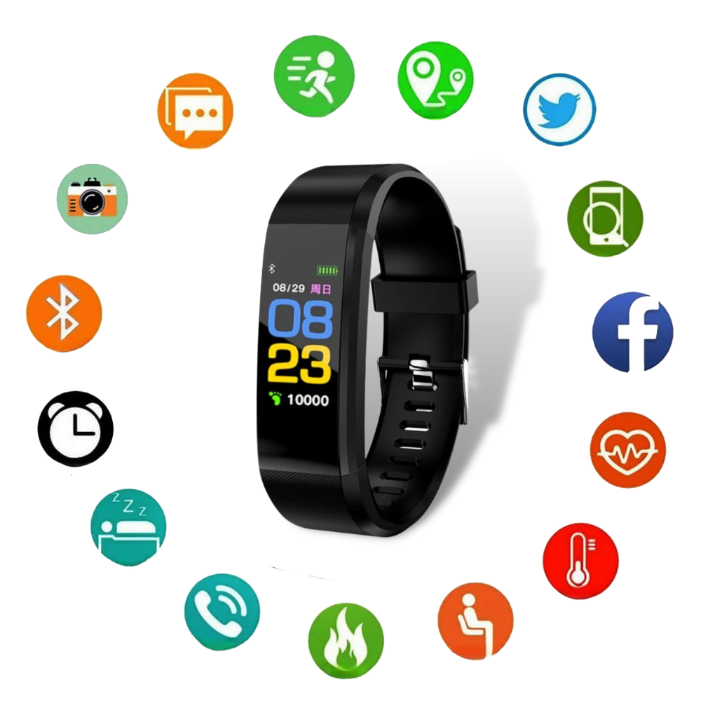 Smartwatch för seniorer med mätning av puls och blodtryck | Karnz