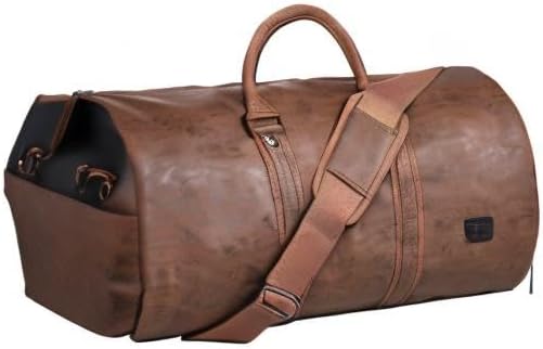 Weekendväska/duffelbag i konstläder, konvertibel – kabinväska för helgresor