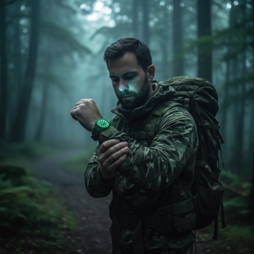 ShadowTime | Militärklocka – lysande precision för äventyr och natt