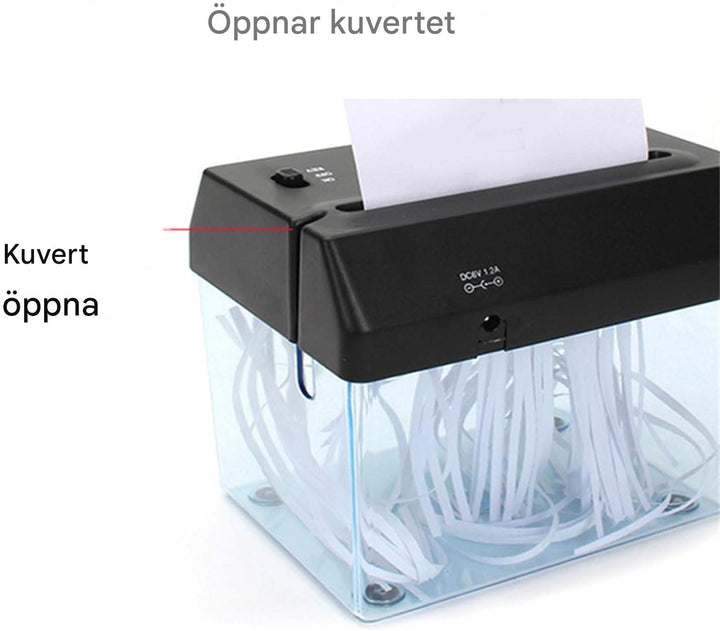 Mini dokumentødelægger til skrivebordet – kompakt, stille og effektiv
