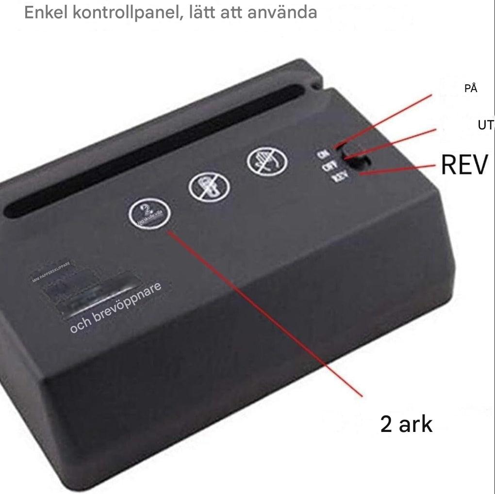 Mini dokumentødelægger til skrivebordet – kompakt, stille og effektiv