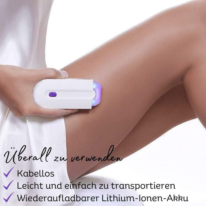 Laserepileringsapparat | Elektrisk rakapparat och trimmer för skonsam hårborttagning | SilkLaser