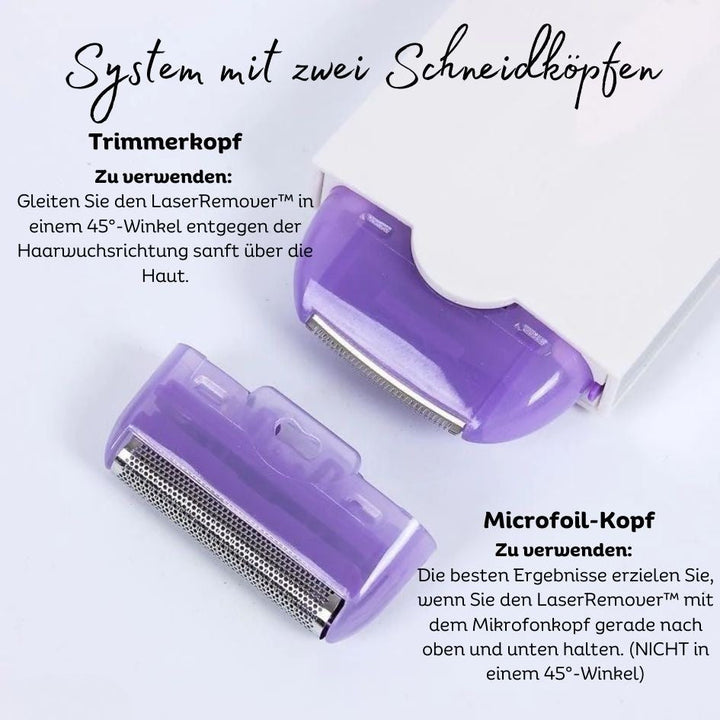 Laserepileringsapparat | Elektrisk rakapparat och trimmer för skonsam hårborttagning | SilkLaser
