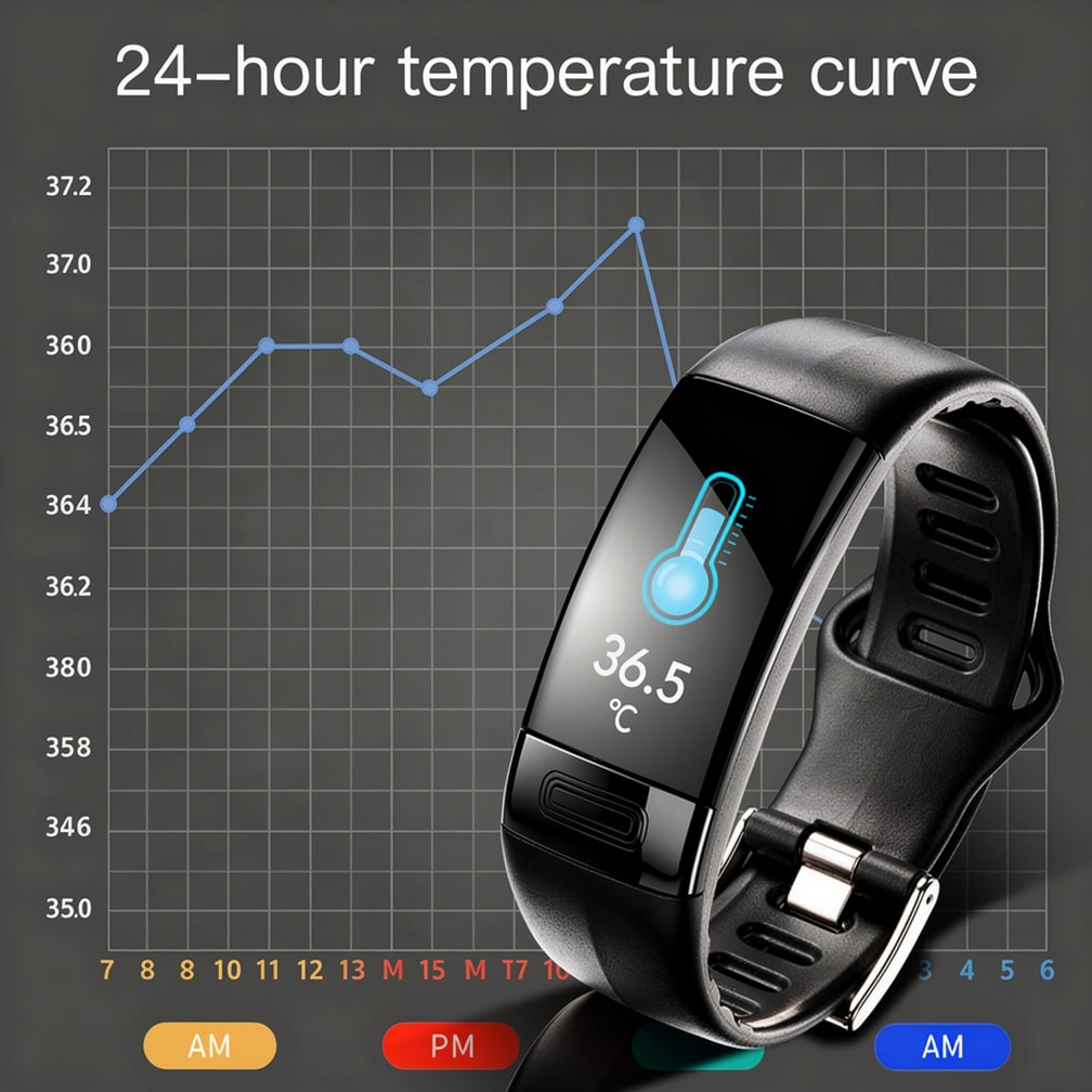 Smartklocka med EKG, pulsmätning, blodtrycksmätning och sömnövervakning för kvinnor och män | Fitnessarmband | Vitaro