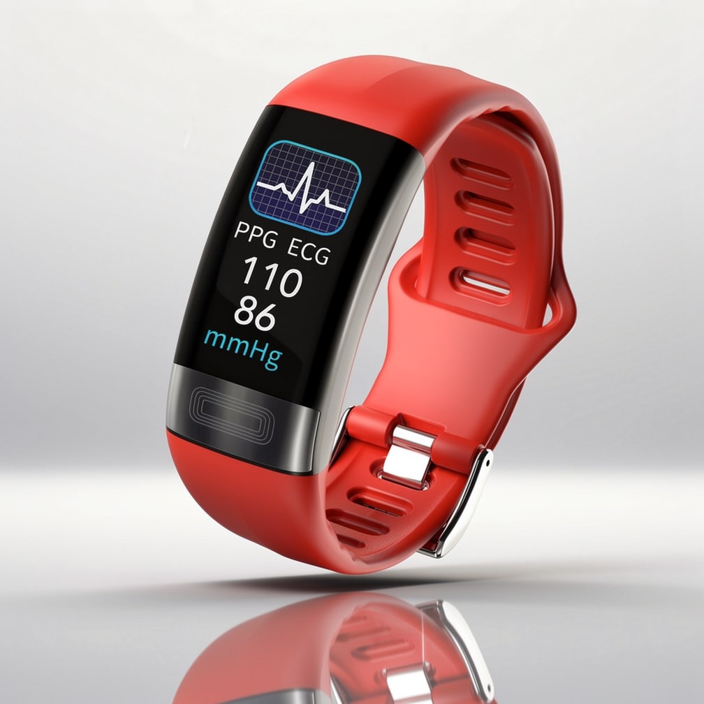 Smartklocka med EKG, pulsmätning, blodtrycksmätning och sömnövervakning för kvinnor och män | Fitnessarmband | Vitaro