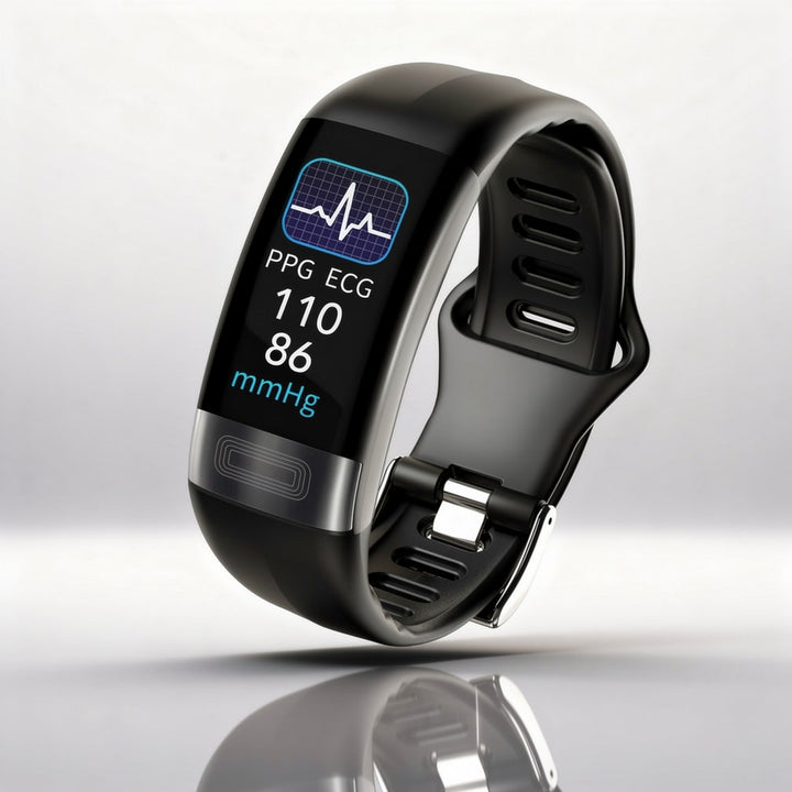 Smartklocka med EKG, pulsmätning, blodtrycksmätning och sömnövervakning för kvinnor och män | Fitnessarmband | Vitaro