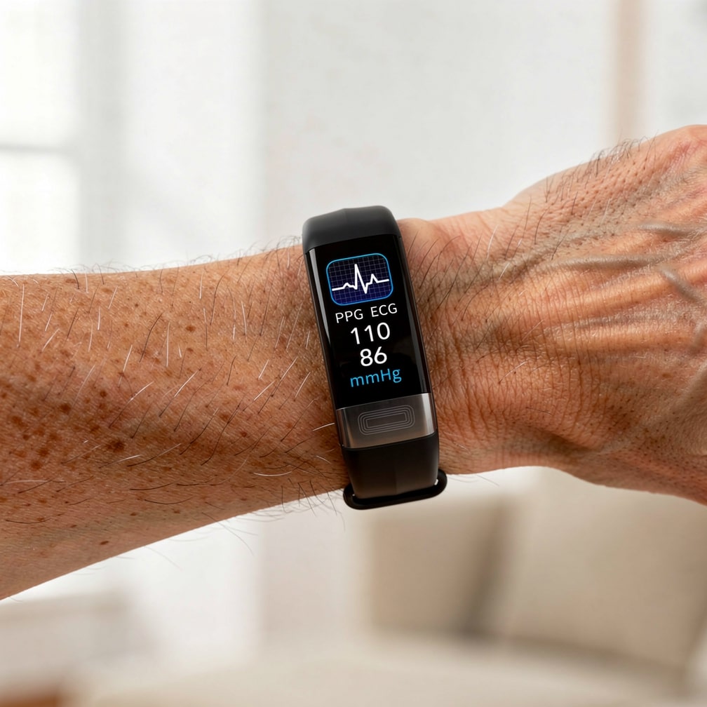Smartklocka med EKG, pulsmätning, blodtrycksmätning och sömnövervakning för kvinnor och män | Fitnessarmband | Vitaro