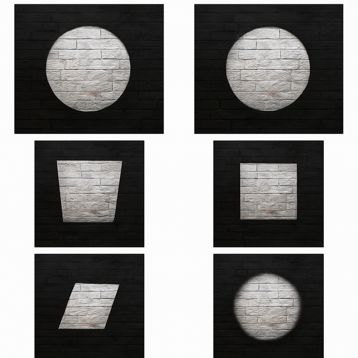Justerbar LED-spotlight med Reglerbar Spridning