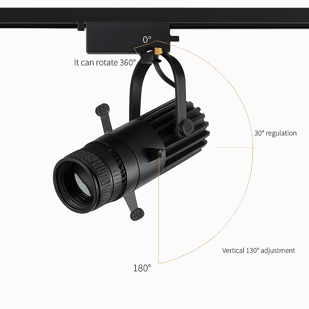 Justerbar LED-spotlight med Reglerbar Spridning