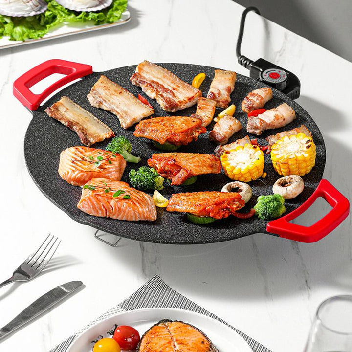 PrimeGrill Smart Rökfri Grill | Kompakt Elektrisk Grill med Justerbara Värmeinställningar och Enkel Rengöring