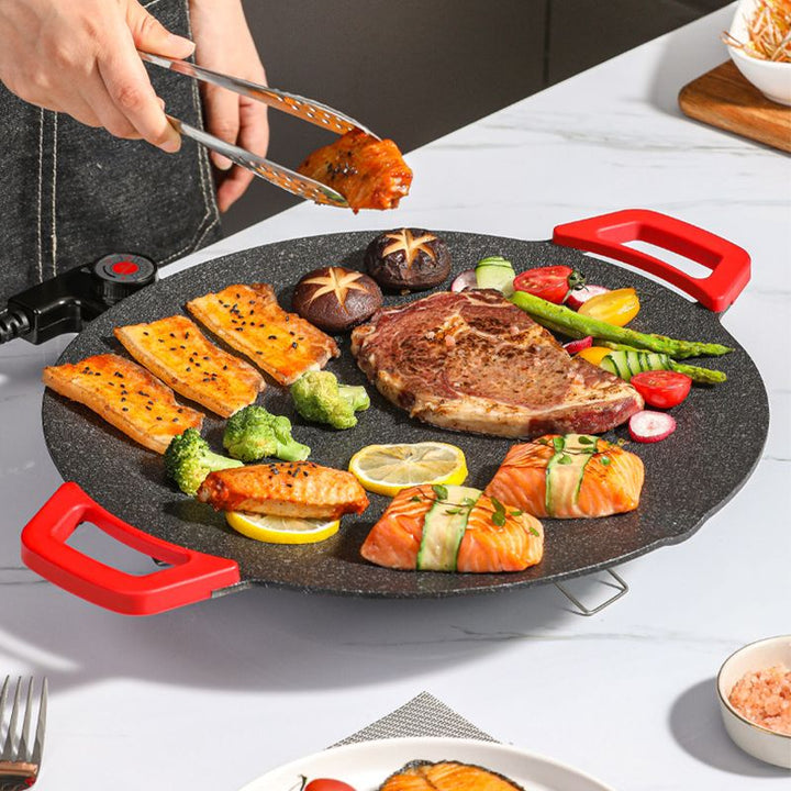PrimeGrill Smart Rökfri Grill | Kompakt Elektrisk Grill med Justerbara Värmeinställningar och Enkel Rengöring