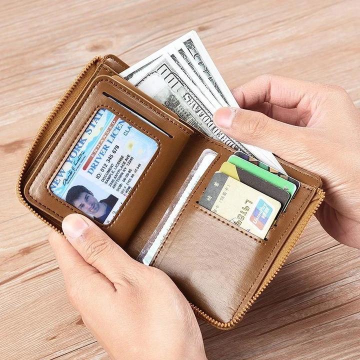 Kompakt RFID-plånbok - Säkerhet | Elegant | Slitstark