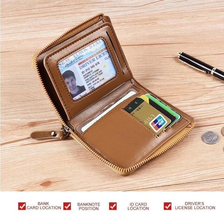 Kompakt RFID-plånbok - Säkerhet | Elegant | Slitstark