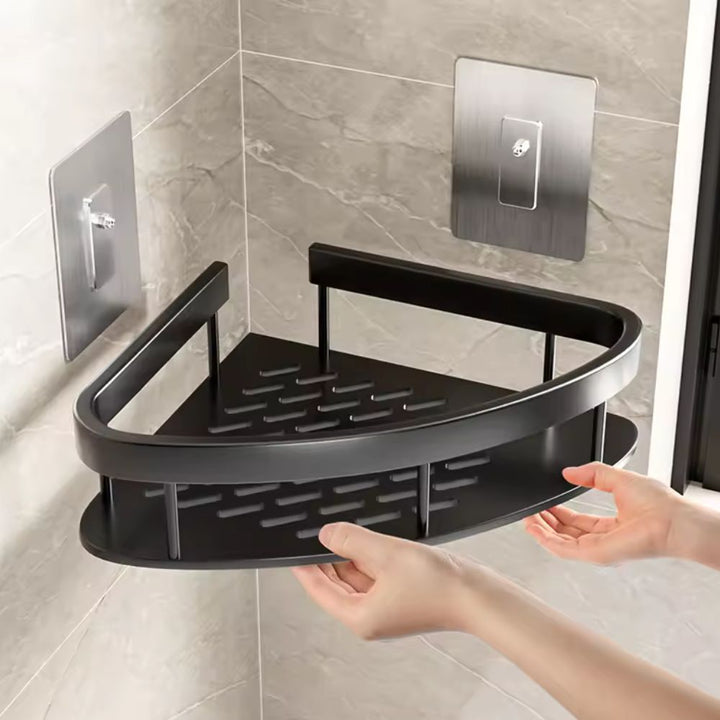 Duschhylla i aluminium - Självhäftande | Rostfri | Elegant