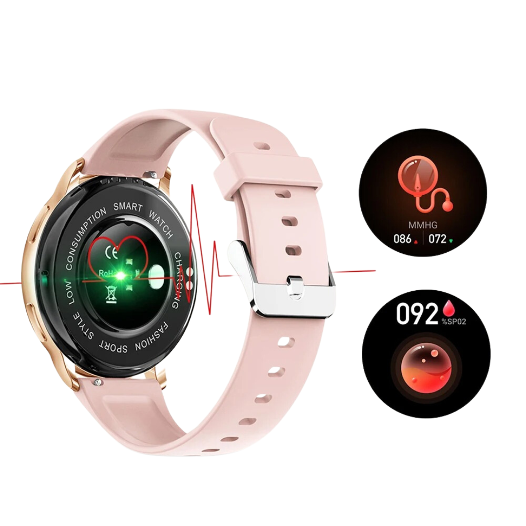 Smartwatch för kvinnor - Bluetooth | Pulsmätning | Elegant