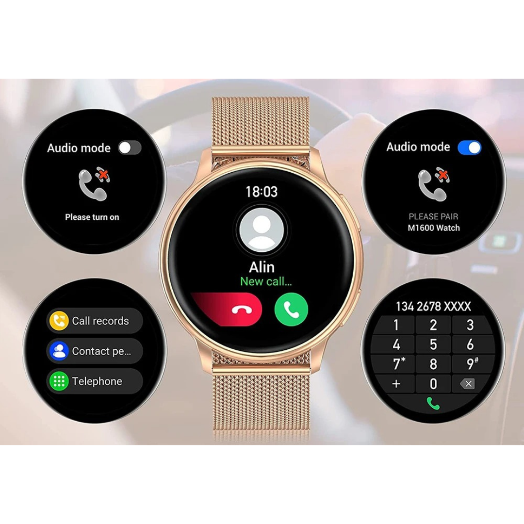 Smartwatch för kvinnor - Bluetooth | Pulsmätning | Elegant